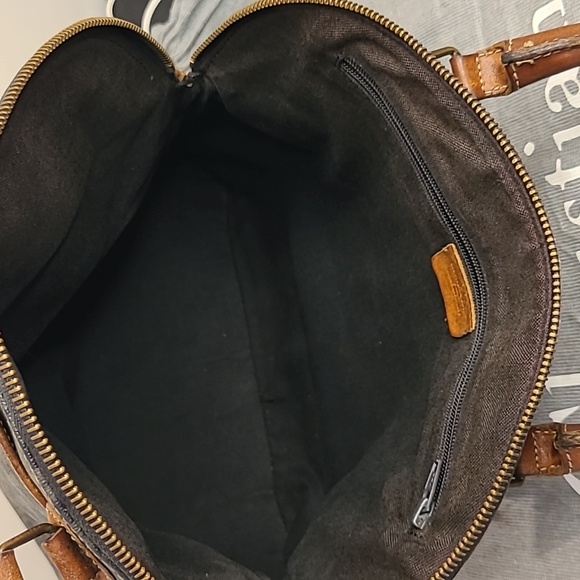 DIOR VINTAGE 70S/80S ULTRA RARE TROTTER COATED CANVAS/LEATHER TOTE/BOWLING BAG - Picture 13 of 17